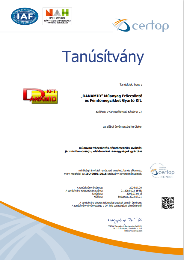 Tanusitvany HUN 2023